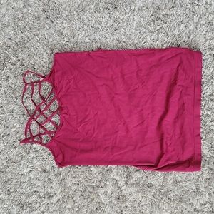 Zenana NWOT 2X/3X criss cross tank